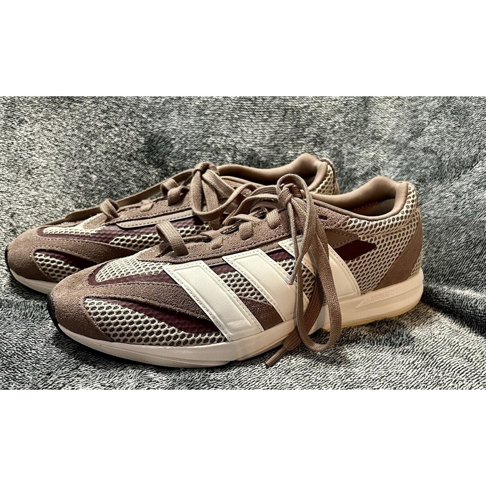Adidas Lightblaze LP Shoes Brown/White Women's Size 8 Athletic Shoes